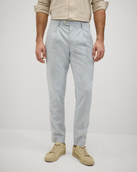 Tailored Summer Suit Pants, Blue Stripe, hi-res